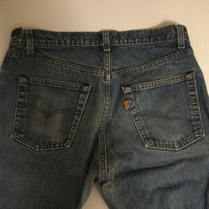 ‘70s vintage Levi’s 502 33x31 (meas) stitch room distressed rib cage